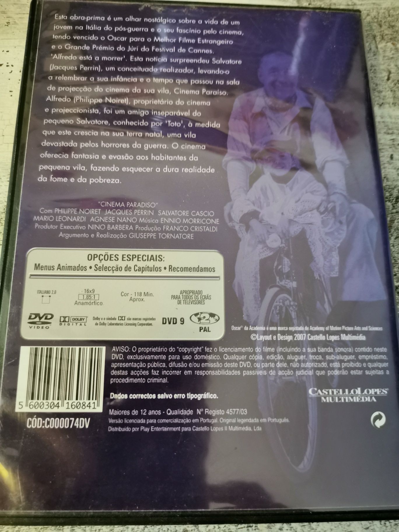 DVD cinema paraiso