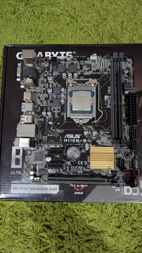 Материнська плата asus h110m-r + процесор 13 7100