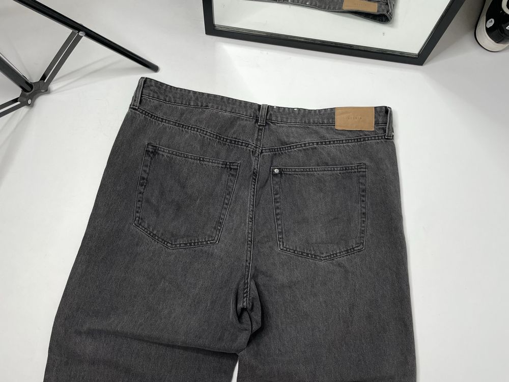 Широкі чорні джинси H&M Baggy Wide fit широкие чёрные джинсы бегги фит