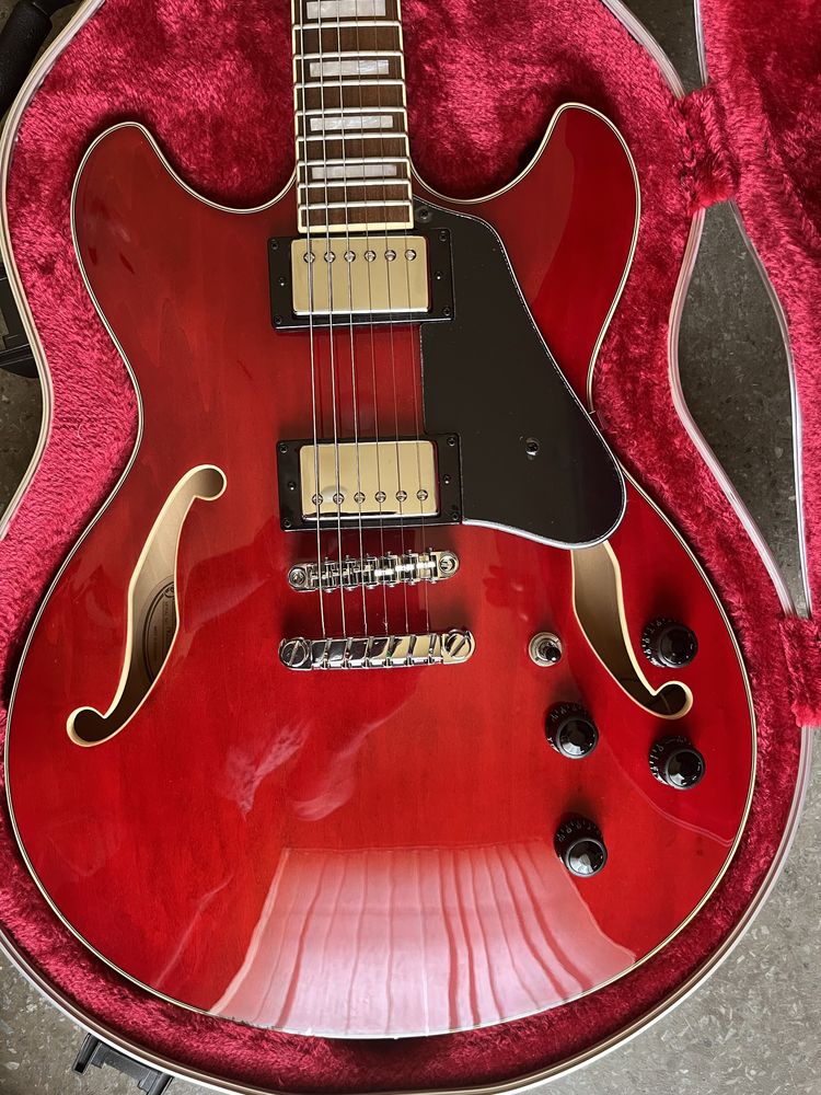 Ibanez AS73-TCD Transparent Cherry Red gitara elektryczna plus case