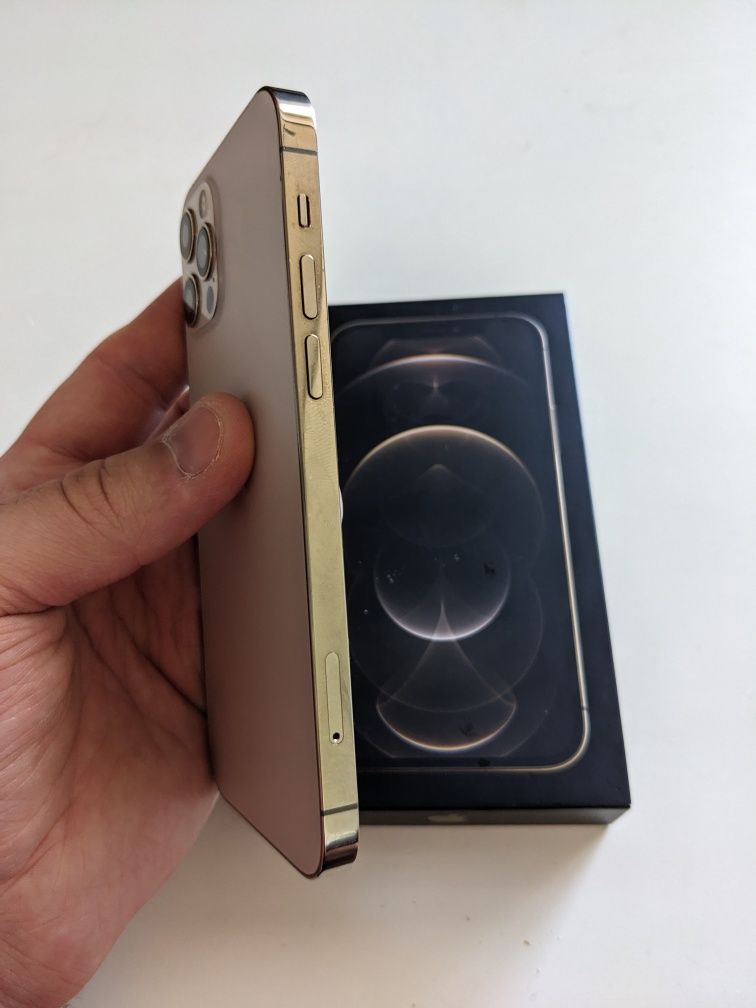 JAK NOWY iPhone 12 Pro Bateria 95% stan idealny Gold złoty komplet