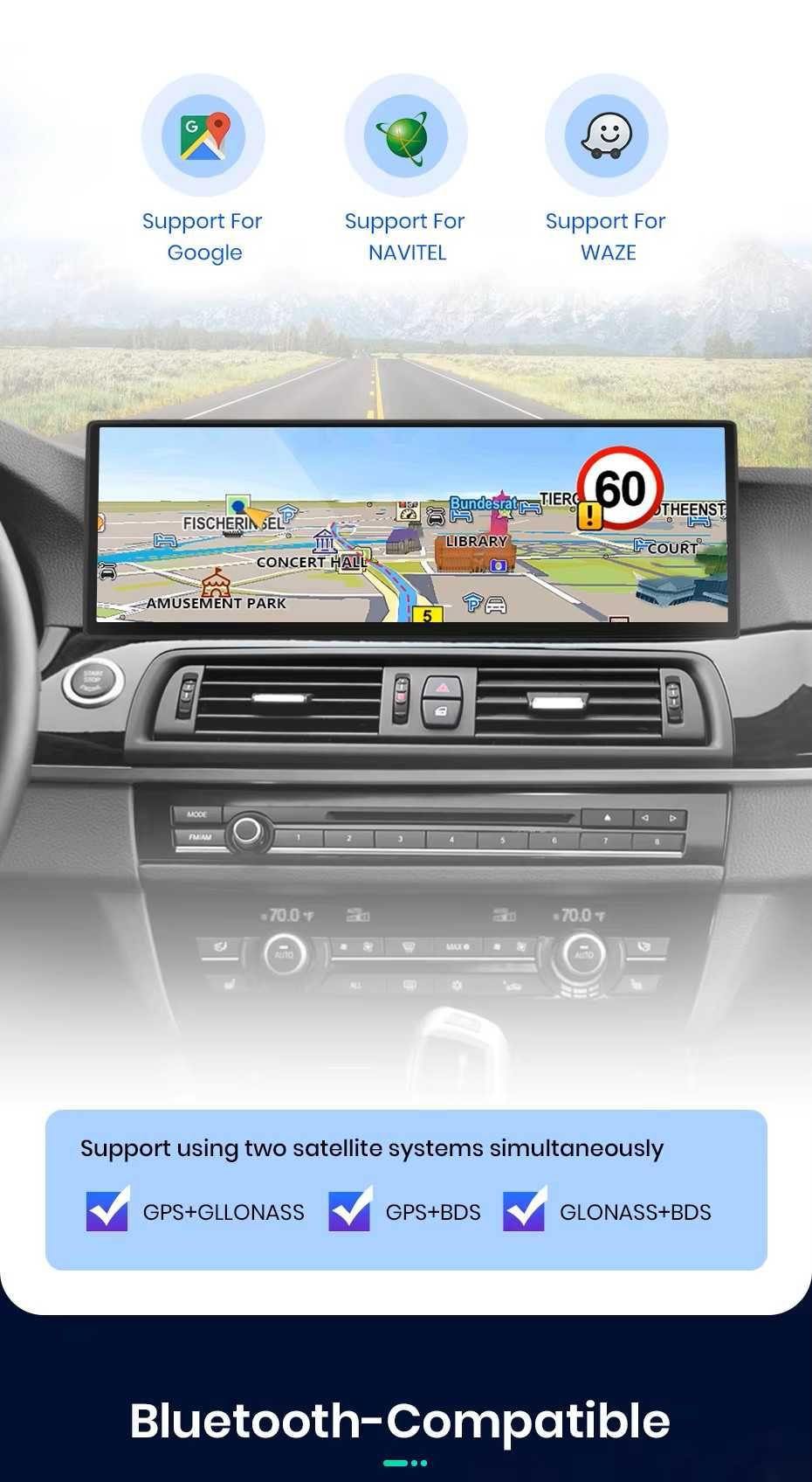 Radio BMW F10, F11 android 14,9" - wersja 8GB+128GB CIC