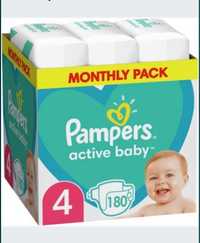 Pampers active baby 4 180szt