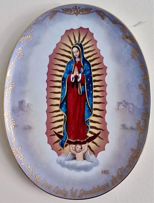 *BRADEX PEŁNY ZESTAW x12 MARIA MATKA BOŻA Kolekcjonerski Talerz obraz