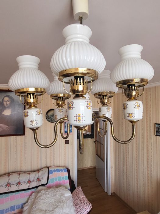 Żyrandol,  lampa sufitowa retro , antyk