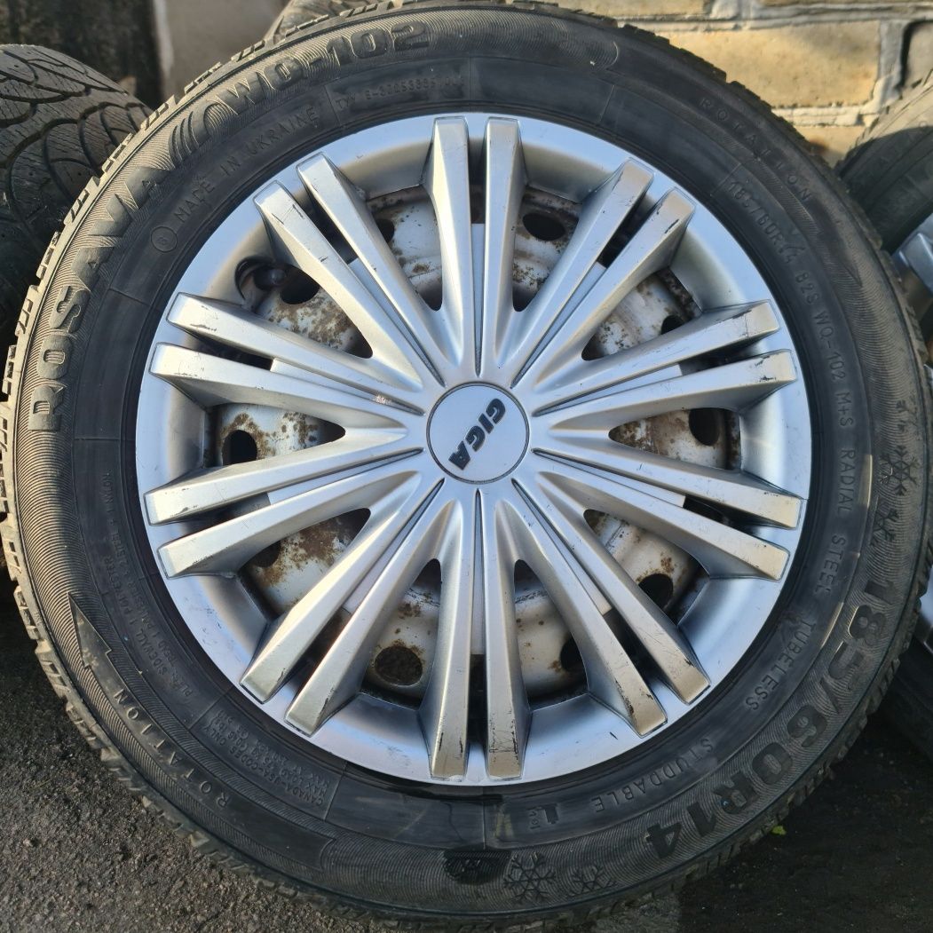 Продам резину Rosava 185/60 r14,разболтовка 4×100,зима