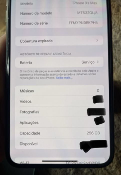Iphone XS Max Preto  - 256 gb