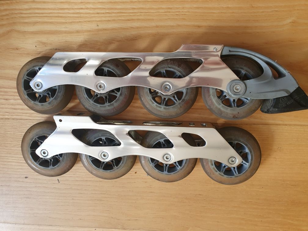 Szyny Rollerblade 4x90 mm 275mm 165mm kola 90 mm 84A lozyska