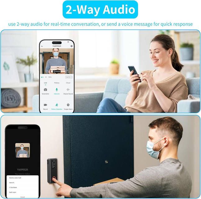 Розумний відеодомофон Ankway Smart Video Doorbell