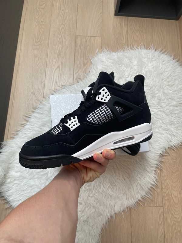 *NoweJordan4 AirOGblackDamskieButyTrampki*Prawdziwy strzał 41