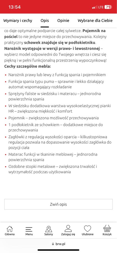 Naroznik Santi z funkcją spania granatowy BlackRedWhite