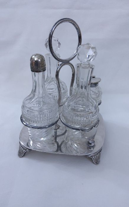 GALHETEIRO de VIAGEM em Prata Inglesa 92,5 % de 1930