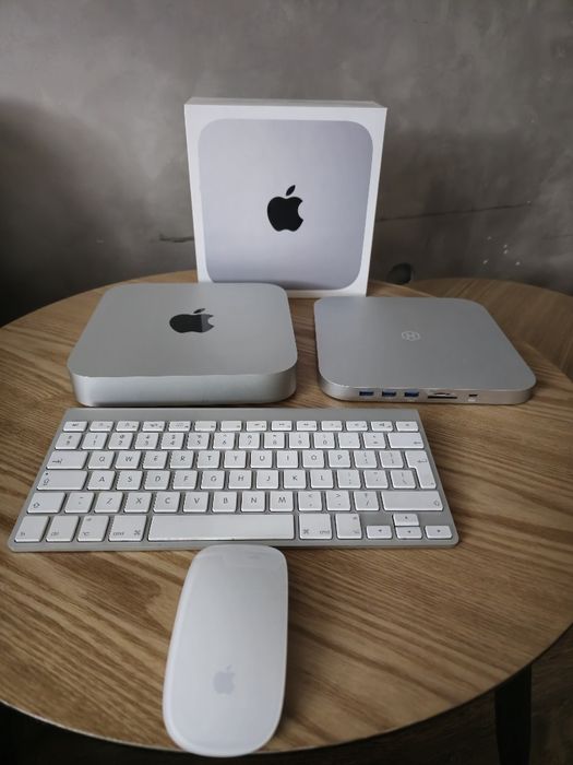 Mac mini 2020 M1, 8GB 256GB SSD, zestaw, klawiatura, Myszka, Monitor