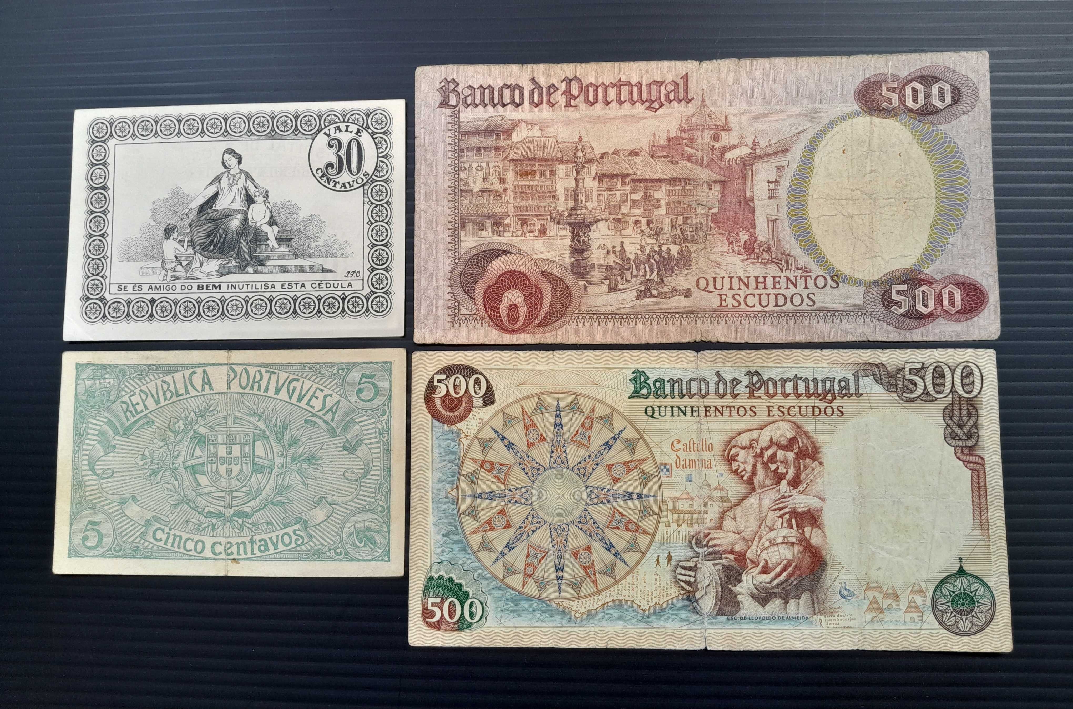 Lote de 54 Notas de Escudos/Centavos