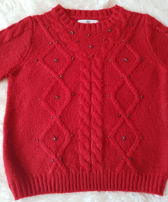 Śliczny sweter dziewczęcy M&S, rozmiar 140, 9-10 lat