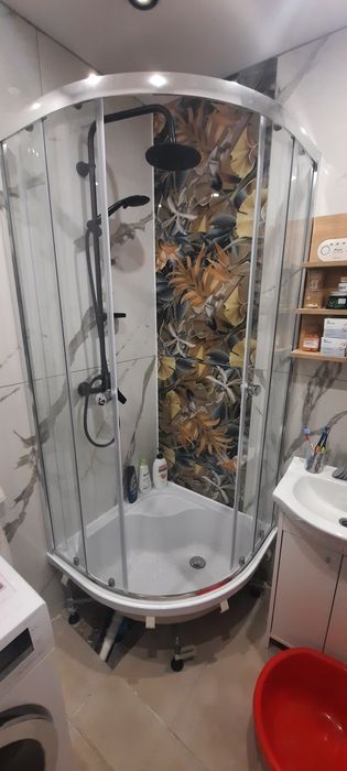 Prysznic kabina + brodzik 80x80