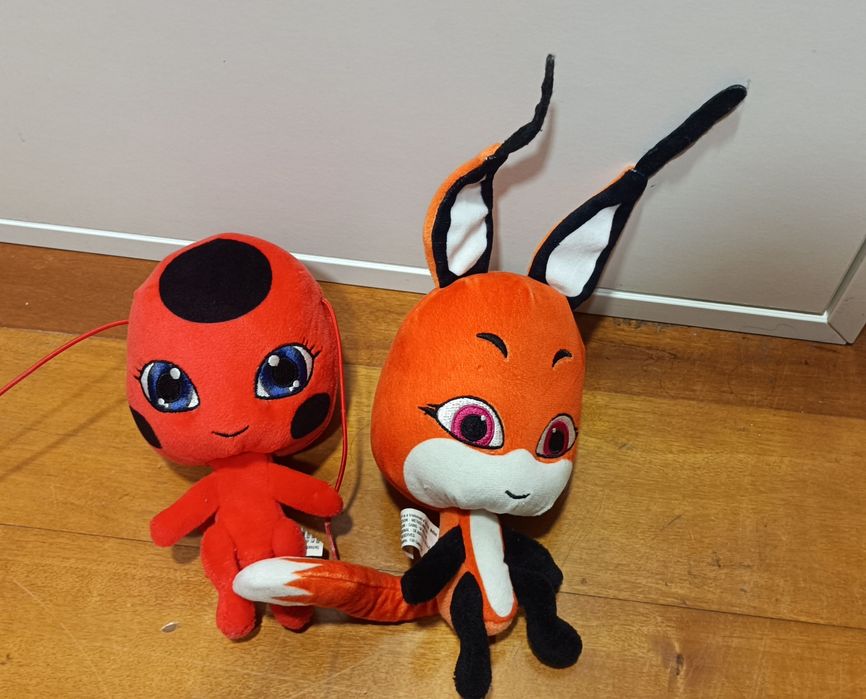 Lote de 2 peluches Ladybug