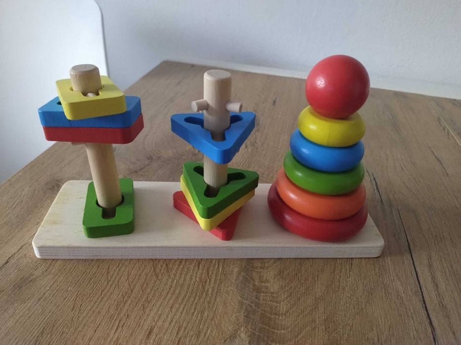 Układanka drewniana sorter dla dzieci