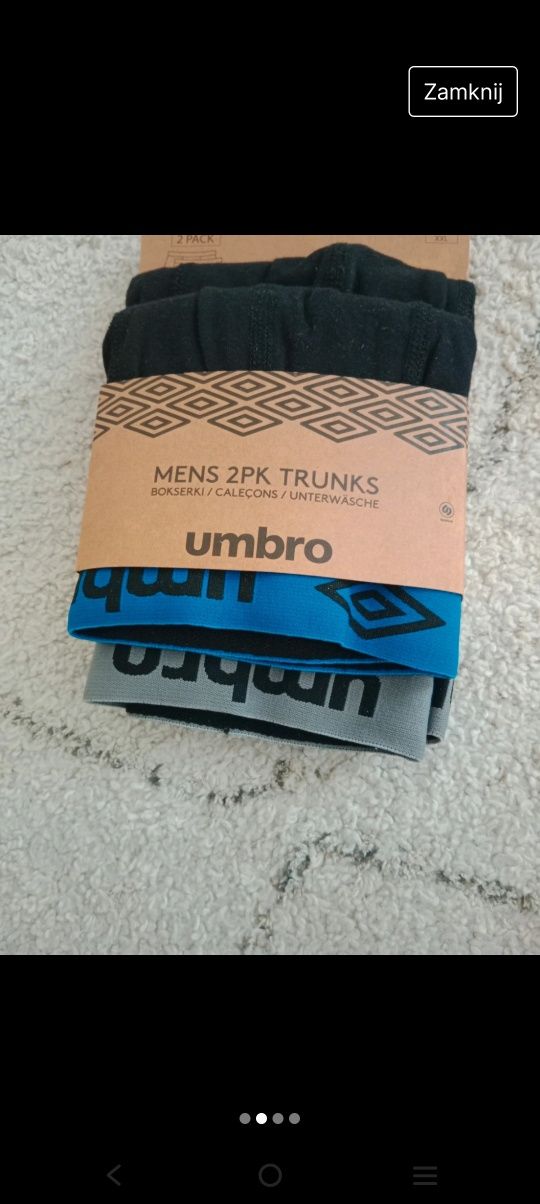 Bokserki męskie Umbro