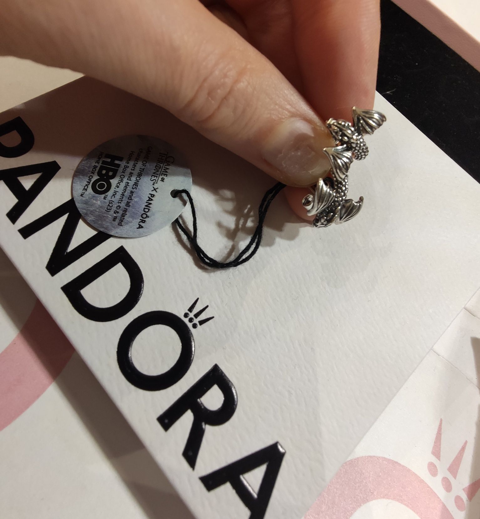 Pandora kolczyki  gra o tron  292970C01 smoki z czerwonymi kamieniami