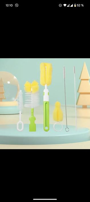 Набір щіток для дитячих пляшечок та соски