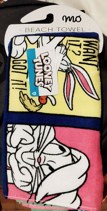 Toalha de praia MO Looney Tunes NOVA tamanho único