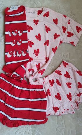 Классная красная пижама Next на 8 лет