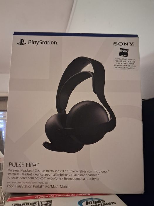 Ps5 slim digital + headset pulse elite como novos!