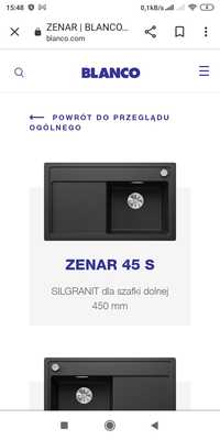 Zlewozmywak Blanco Zenar45 S +gratis bateria MilaS + korek + dozownik