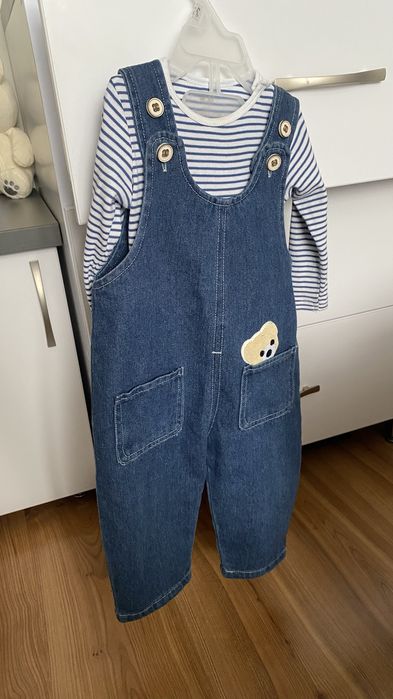 Джинсовий комбінезон 12-18 міс