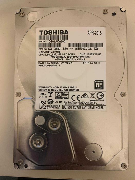 Disco 3,5" Toshiba 3TB