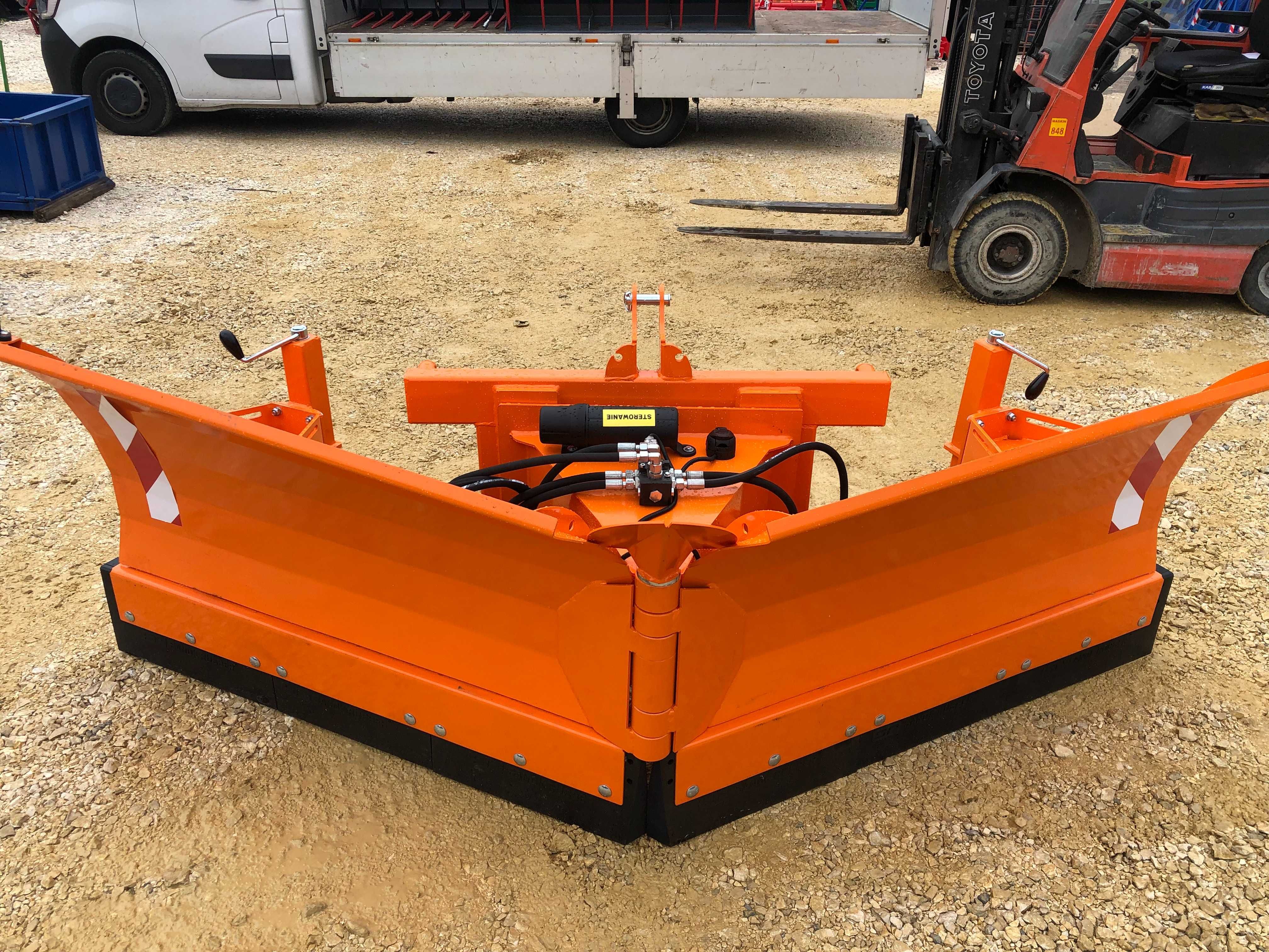 NOWOŚĆ solidny pług hydrauliczny do śniegu strzałka 2,5/3,2m