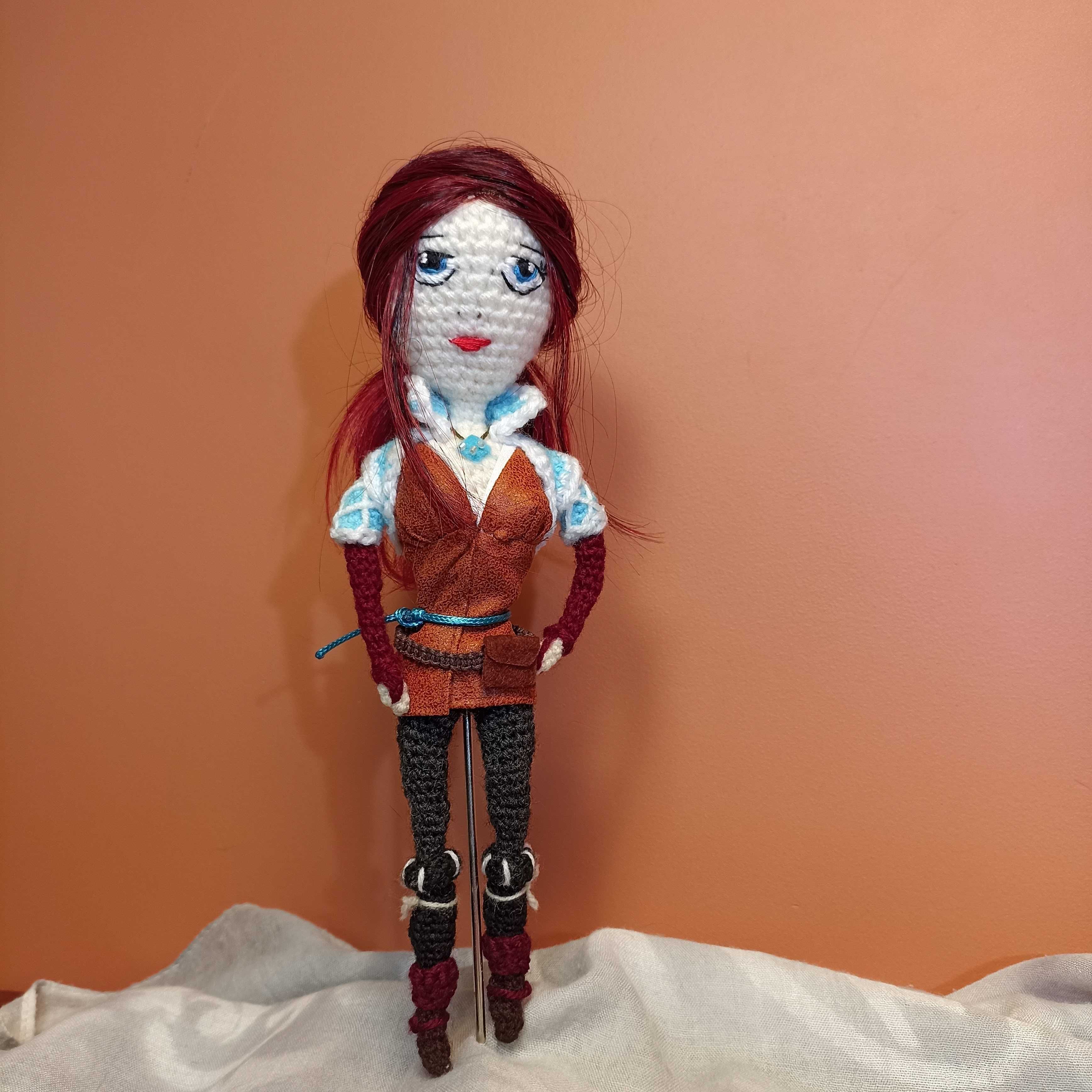 Przytulanka lalka, rękodzieło, handmade Wiedźmin TRISS