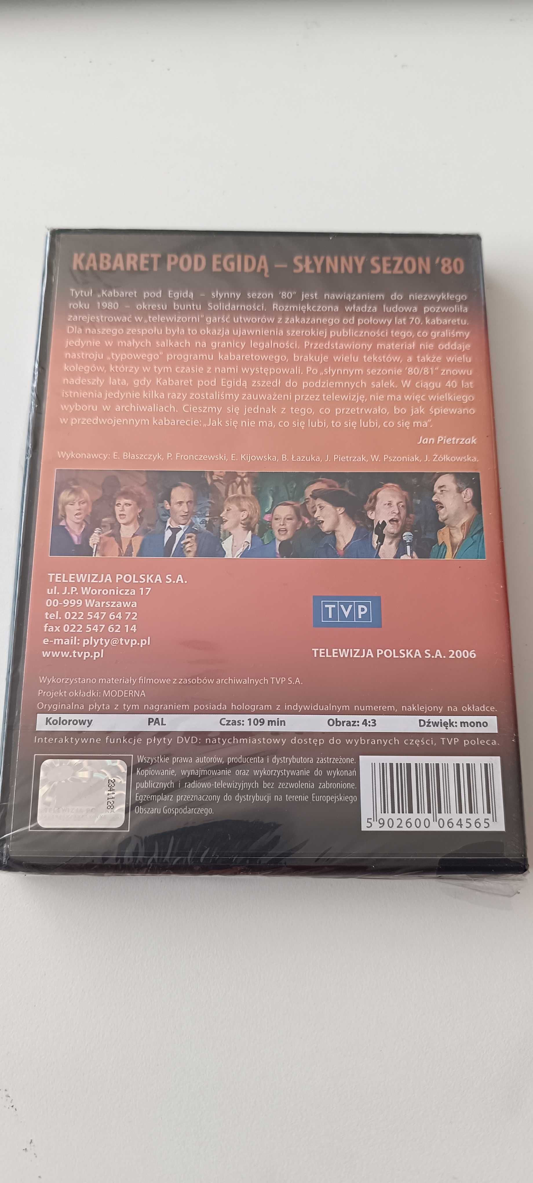 DVD nowa zafoliowana, Kabaret pod Egidą. Słynny Sezon '80