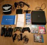 Conjunto PS4 Pro 1TB+VR+Câmera+Comandos+Jogos