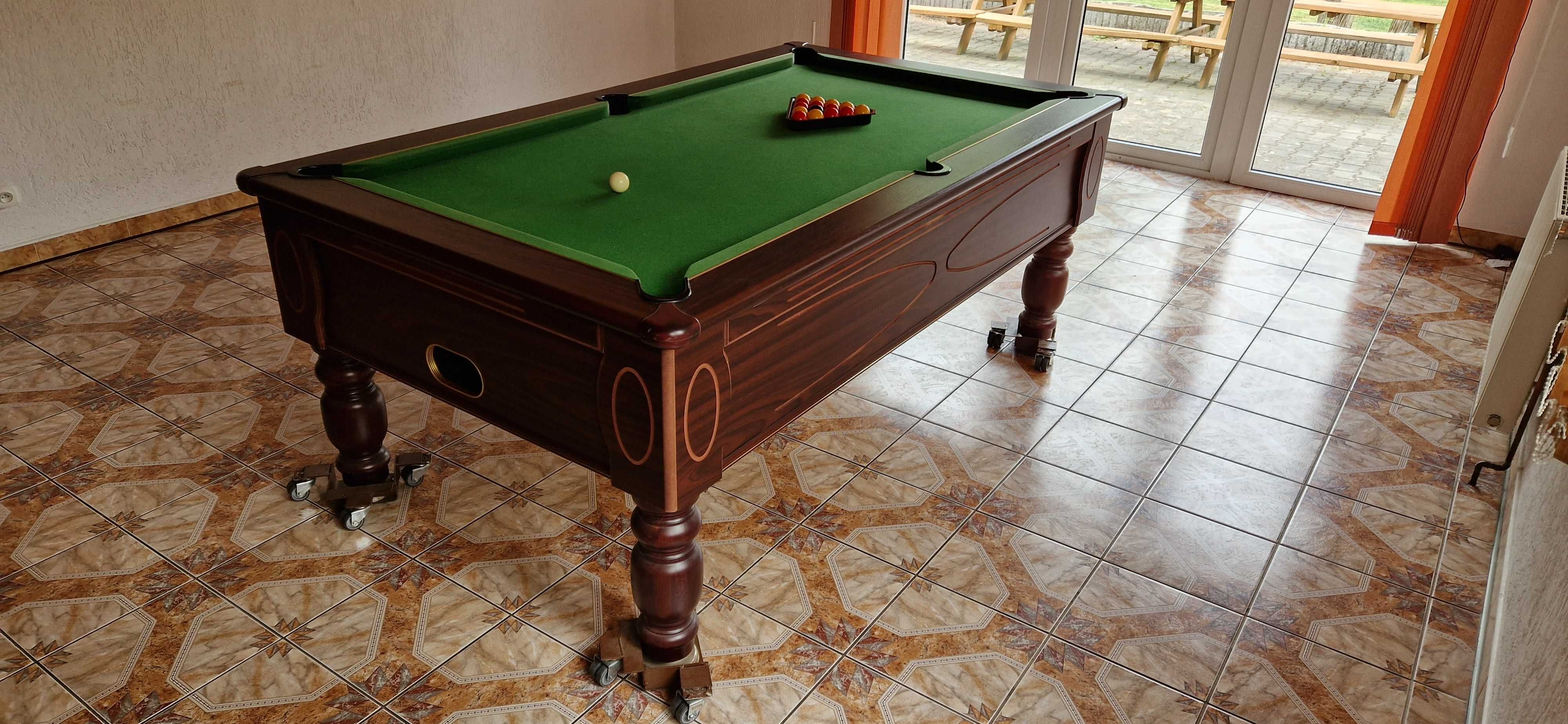 Bilard snooker stół Bilardowy Simply pool kije dwie kasety