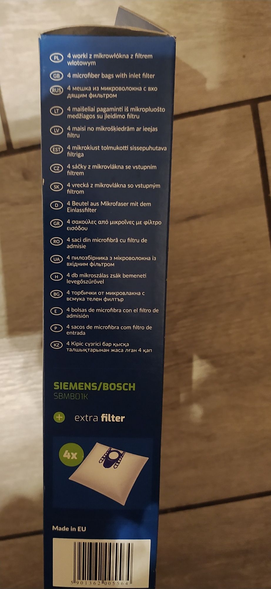 Worki do odkurzacza Siemens Bosch 4szt+filtr