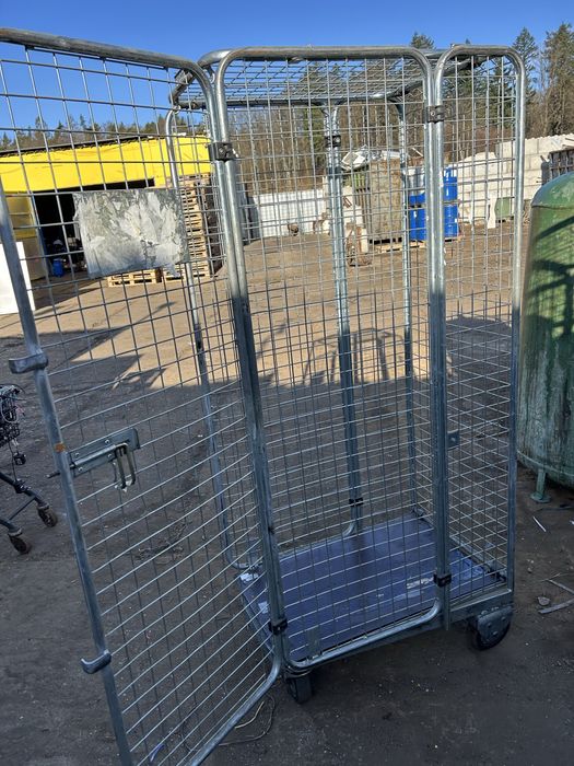 Wózek magazynowy rollkontener wózek siatkowy