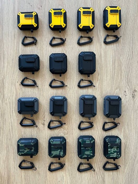 Захисний чохол з карабіном для Apple AirPods 2, 3, 4, Pro, Pro 2