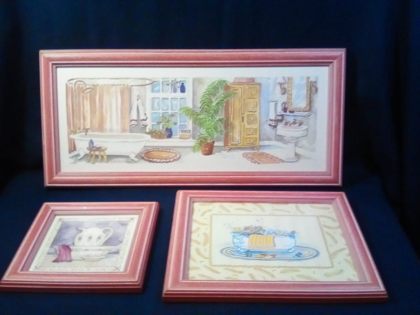 Três quadros p/WC