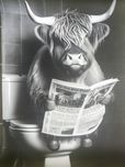 Plakat 30x40 cm z krową
