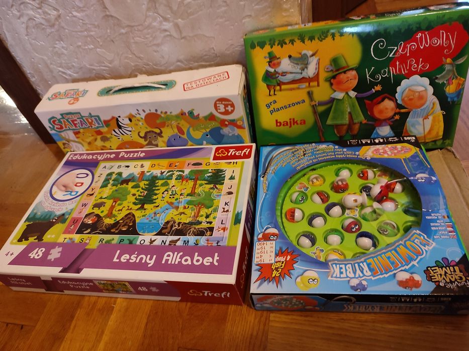 Gry puzzle rybki książeczki malowanki zagadki czu czu