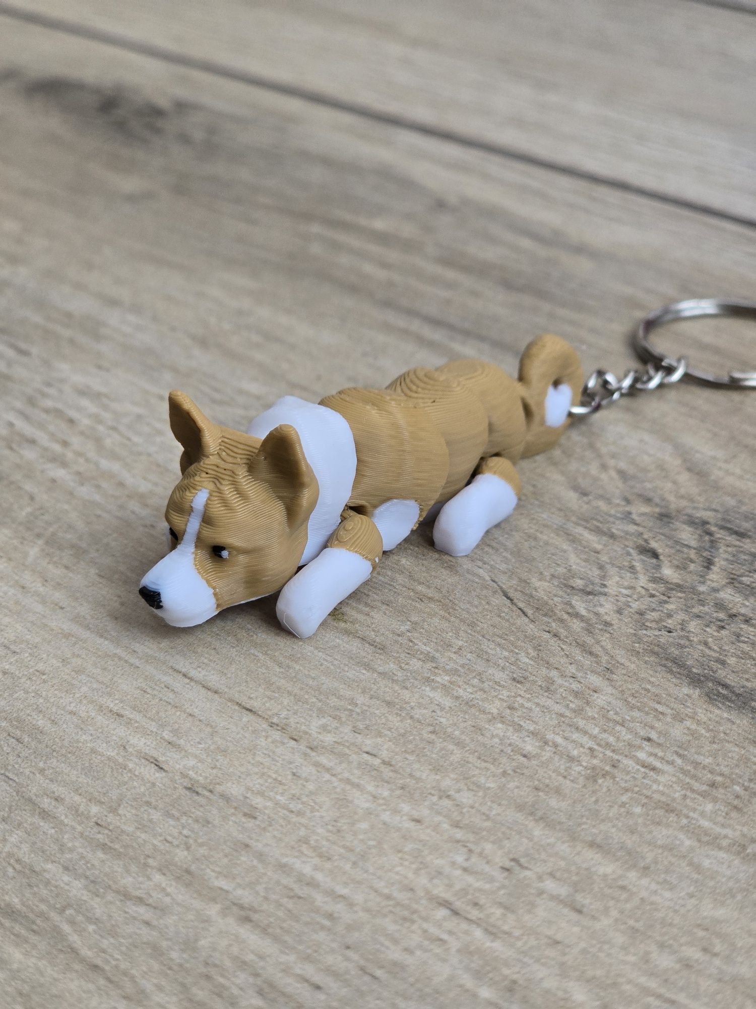 Breloczek Corgi 3d - Seria Psów Brelok Druk3d fidget Keychain