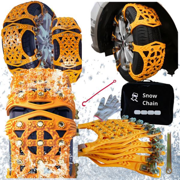 Opaski na Koła Z Kolcami Antypślizgowe Opaski na Kola Zimowe do 285