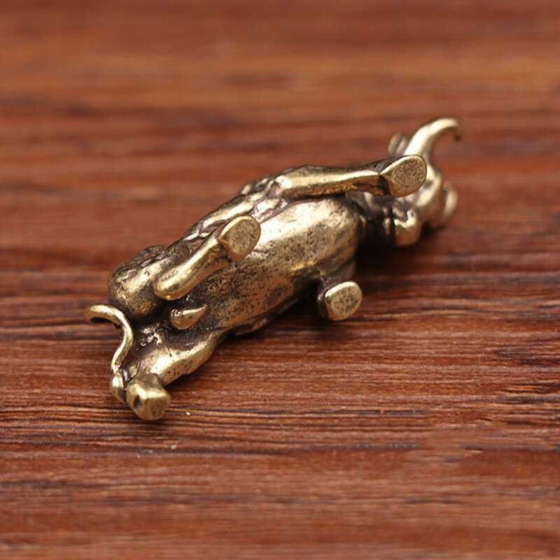 UNIKATOWA Figurka Statuetka MOSIĘŻNY BYK Symbol Bogactwa Dostatku