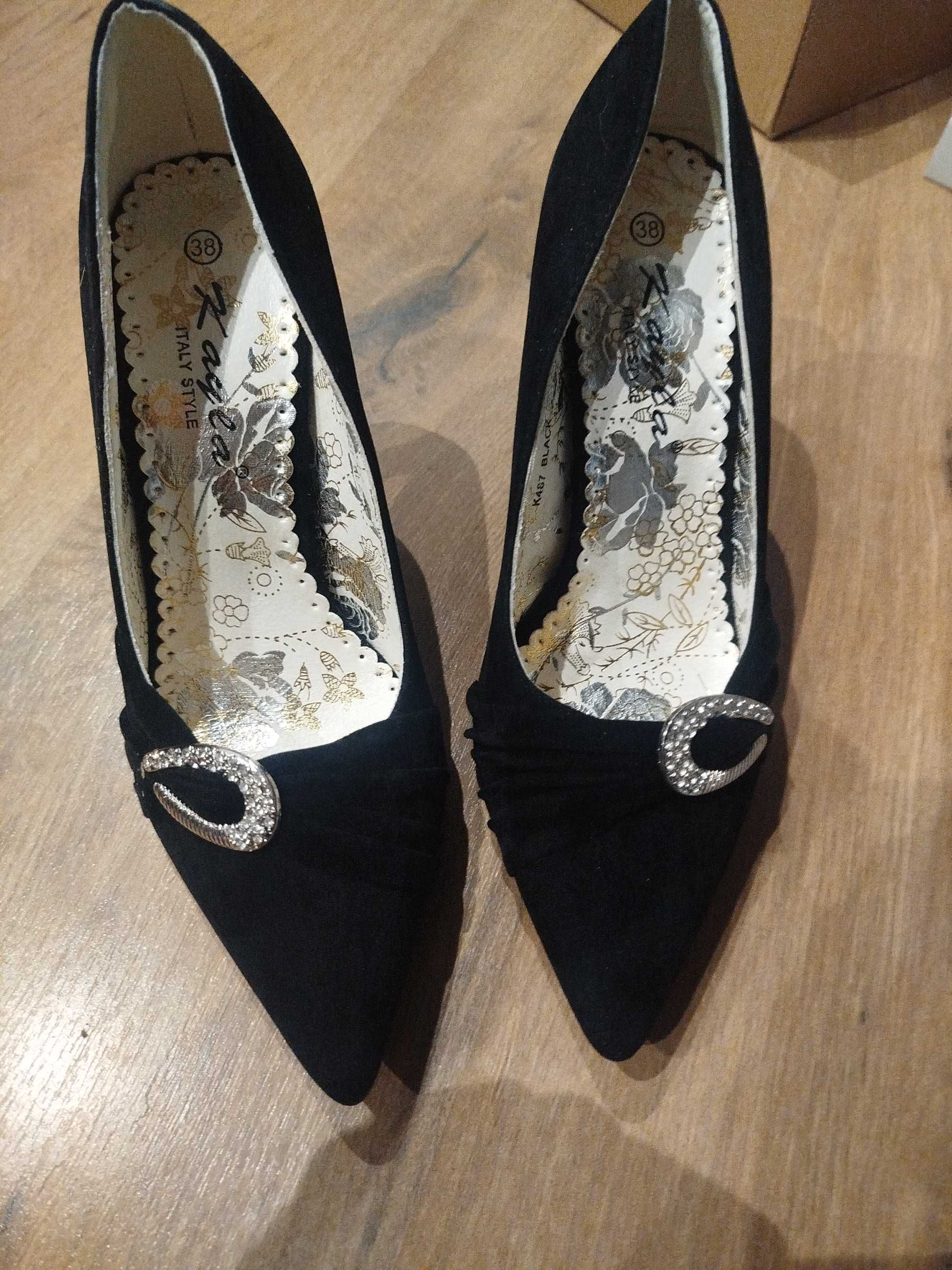 Buty szpilki nowe czarne rozmiar 38