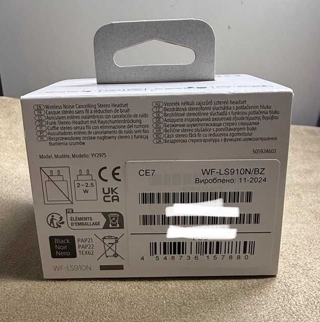 Słuchawki bezprzewodowe Sony LinkBuds Fit WF-LS910N Dokanałowe
