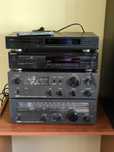 Aparelhagem hifi antiga (Sony, Akai, Yamaha)