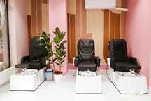 Fotel pedicure z masażem pleców hydromasażem 3 sztuki
