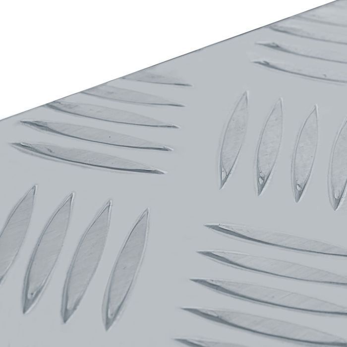 Vidaxl Aluminiowa Skrzynia, 80,5 X 22 X 22 Cm, Srebrna